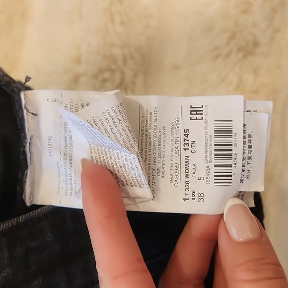 Mango High Rise Skinny Jeans size US 6 black - Picture 15 of 16